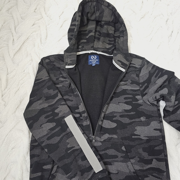 NWOT Sporting Life Men or Unisex Reflective Camo Hoodie Jogger Set Sz Adult S/M - Picture 4 of 12